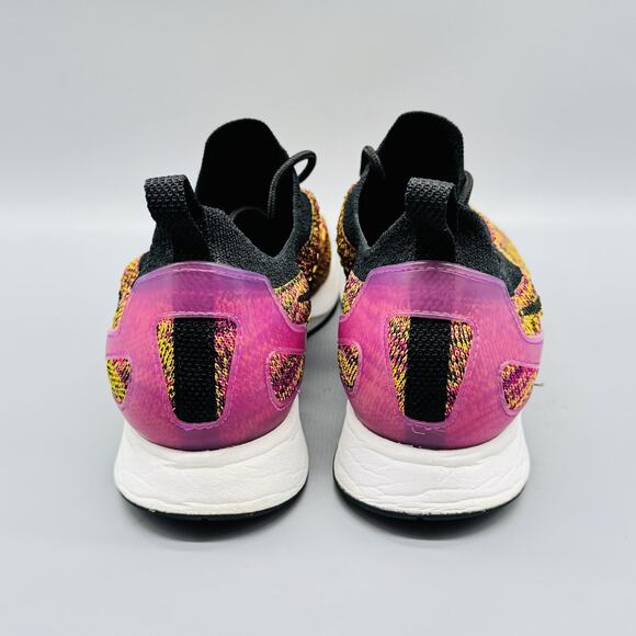 Nike Shoes Womens 9 Yellow Purple Air Zoom Mariah Flyknit Racer Athletic Sneaker - Picture 7 of 12
